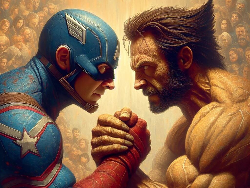 Captain America (Steve Rogers) VS Wolverine